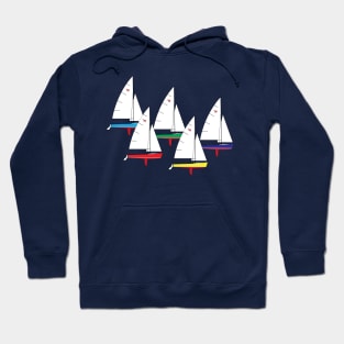 Wayfarer Dinghy Sailboats Racing Hoodie